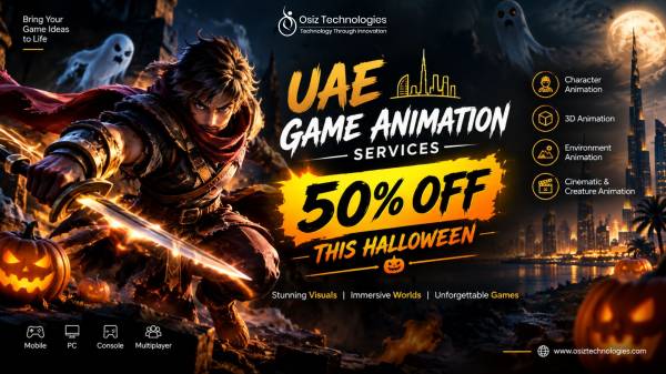 UAE’s Animation Creators Are Connecting Globally! ? Get 50% OFF Game Animation Services This Halloween